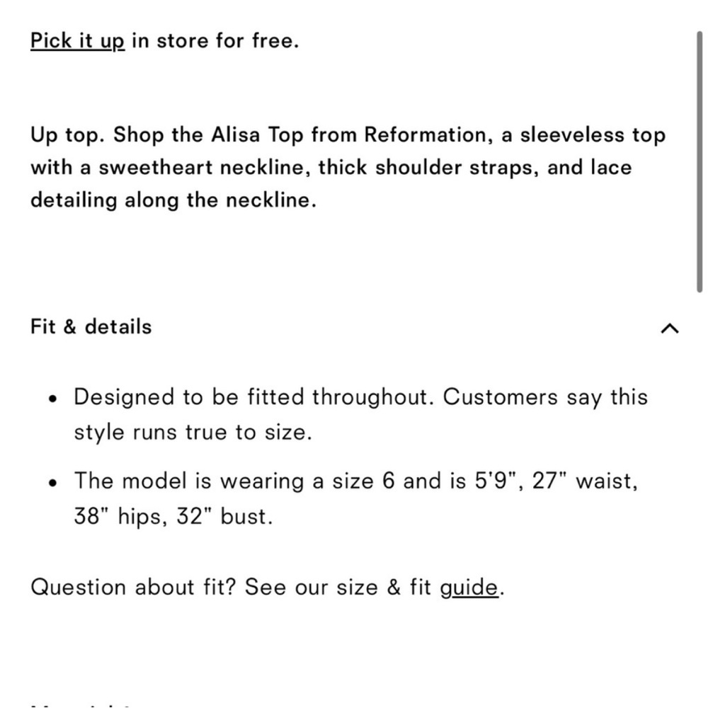 NWT • Reformation Alisa Top - Picture 6 of 9